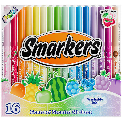 Smarkers Pastel 16-Pack Gourmet Scented Washable Markers