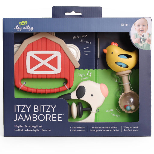 Itzy Bitzy Jamboree Farm Rhythm & Rattle Gift Set