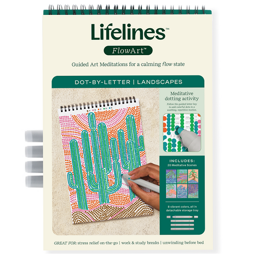 Lifelines FlowArt®: Dot-By-Letter Landscapes