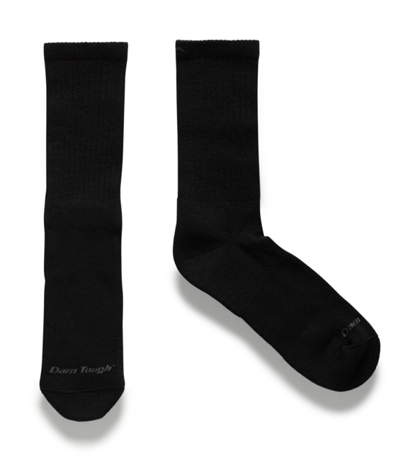 Men's The Standard Crew Cushioned Lightweight Lifestyle Socks, Black