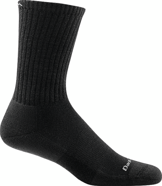 Men's The Standard Crew Cushioned Lightweight Lifestyle Socks, Black