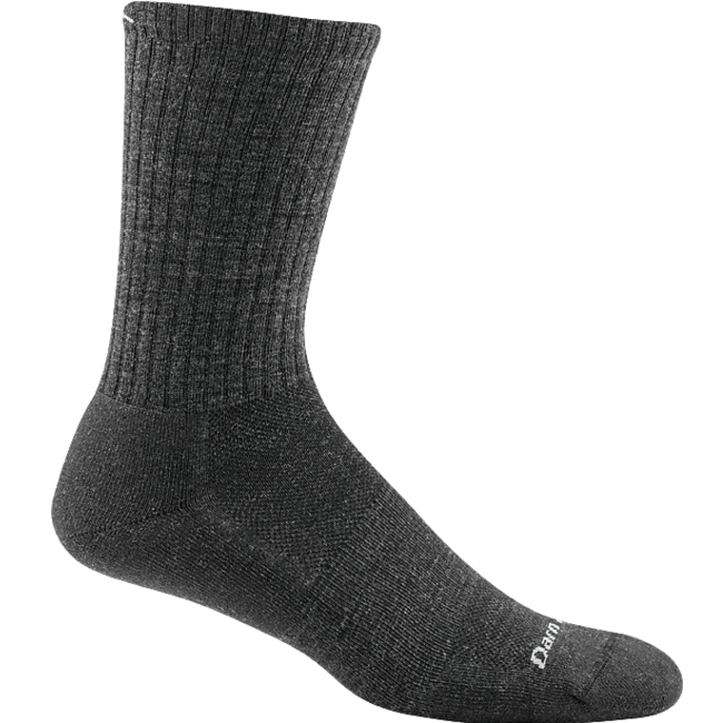 Men's The Standard Crew Cushioned Lightweight Lifestyle Socks, Charcoal