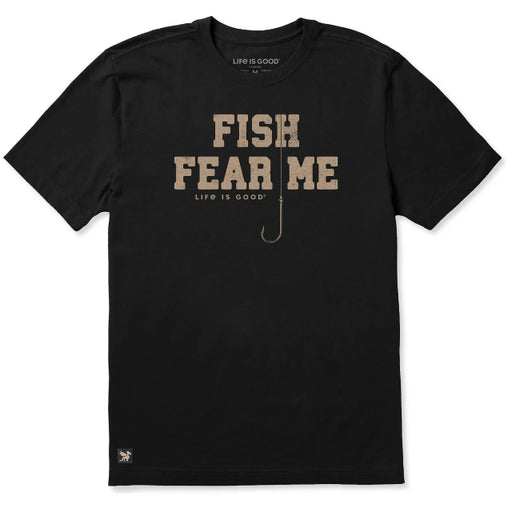 Life is Good Men's Fish Fear Me Short Sleeve Tee