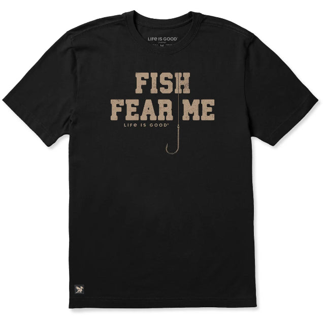 Life is Good Men's Fish Fear Me Short Sleeve Tee