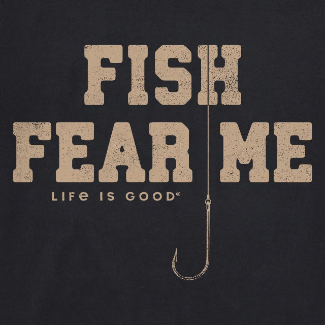 Life is Good Men's Fish Fear Me Short Sleeve Tee