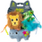 Quirky Kitty Sassy Safari 3PC Cat Plush Catnip Toys