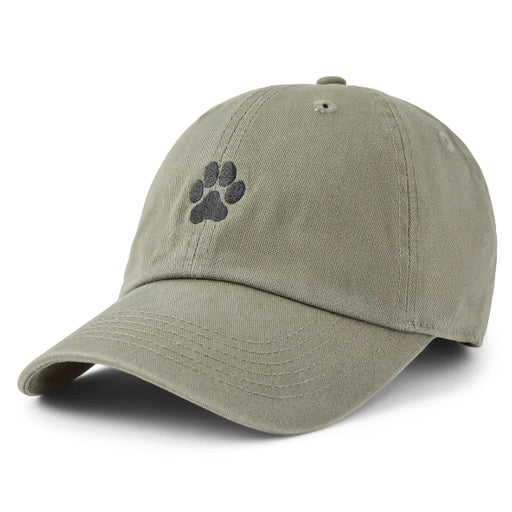 Life is Good Adult Unisex Simple Clean Paw Print Chill Cap
