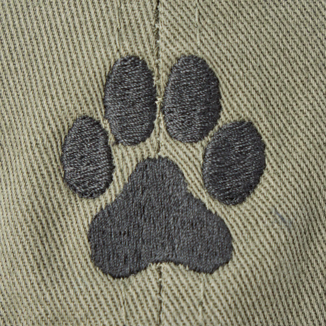 Life is Good Adult Unisex Simple Clean Paw Print Chill Cap