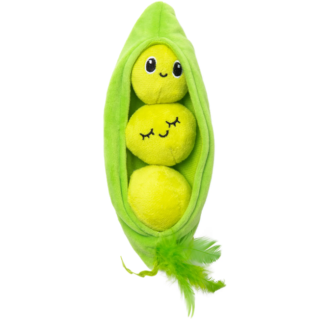 Quirky Kitty Pea Pawd Cat Kicker Toy with Catnip