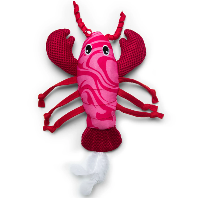 Quirky Kitty Cooling Ocean Lobster Cat Kicker Toy with Catnip