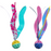 Quirky Kitty Ocean Cool Seaweed Tumblers Interactive Catnip Ball Cat Toy, Multicolor, Medium