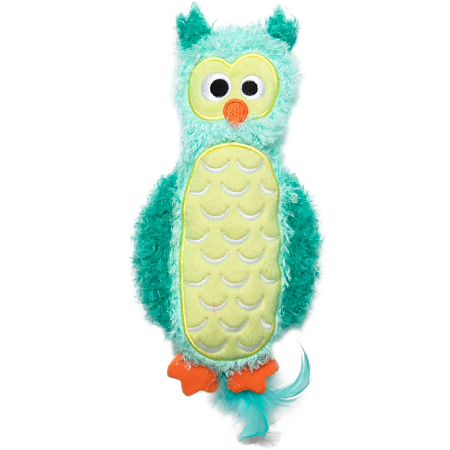 Quirky Kitty Quirky Kitty Glowing Forest Night Owl Cat Kicker Toy with Catnip