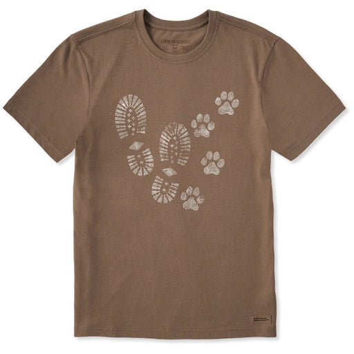 Life is Good Men's Trails & Tails Short Sleeve Crusher Tee