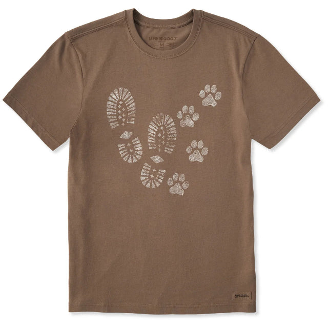 Life is Good Men's Trails & Tails Short Sleeve Crusher Tee