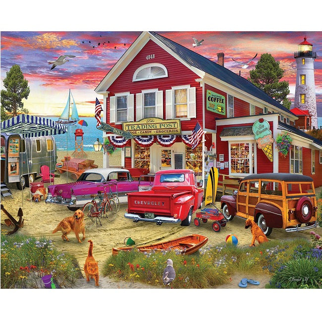 The Trading Post Puzzle 1000 Piece White Mountain Puzzles