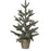 Artificial Holiday Pine Tree in Metal Bucket 18 inch