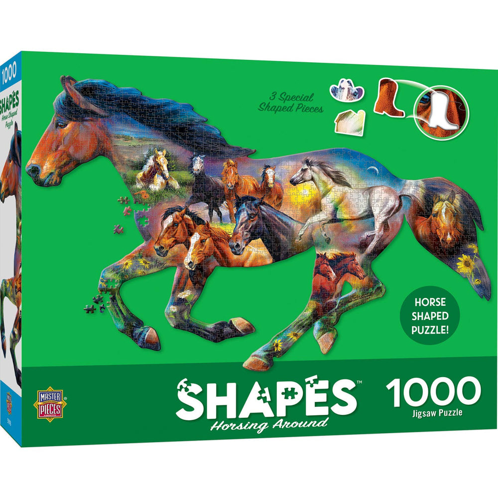 Contours - Horsing Around 1000 Piece Shaped Puzzle