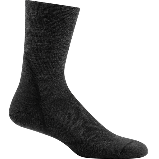Men's Light Hiker Micro Crew Lightweight Hiking Socks, Black