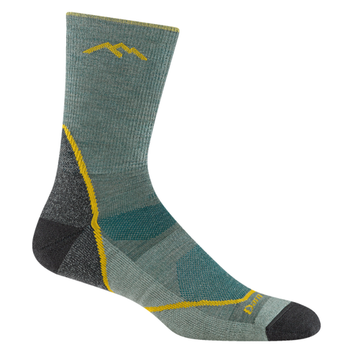 Men's Light Hiker Micro Crew Lightweight Hiking Socks, Seafoam