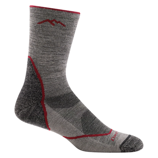 Men's Light Hiker Micro Crew Lightweight Hiking Socks, Taupe