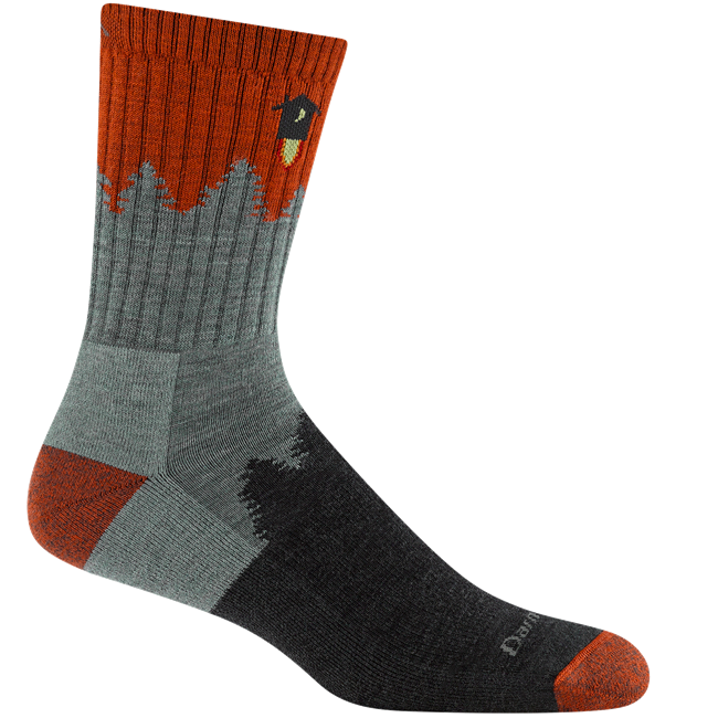 Men's Number 2 Micro Crew Midweight Hiking Socks, Seafoam