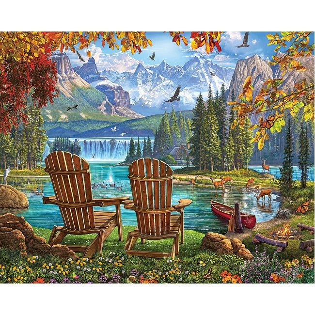 Mountain Paradise Puzzle 1000 Piece White Mountain Puzzles