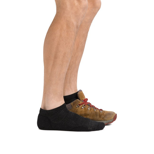 Men's Light Hiker No Show Lightweight Hiking Socks, Black