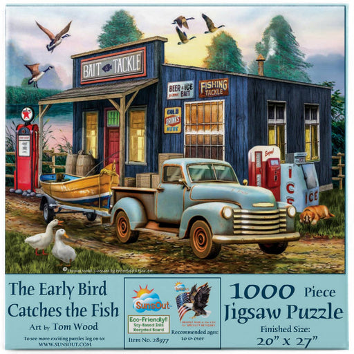 SunsOut 1000 Piece Jigsaw Puzzle, The Early Bird Catches the Fish