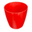 Planter, Tiny Round Red Plastic "San Remo" 2.25 Inch