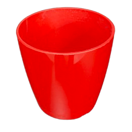 round plastic planter bowl Planter, Tiny Round Red Plastic San Remo 2.25 Inch