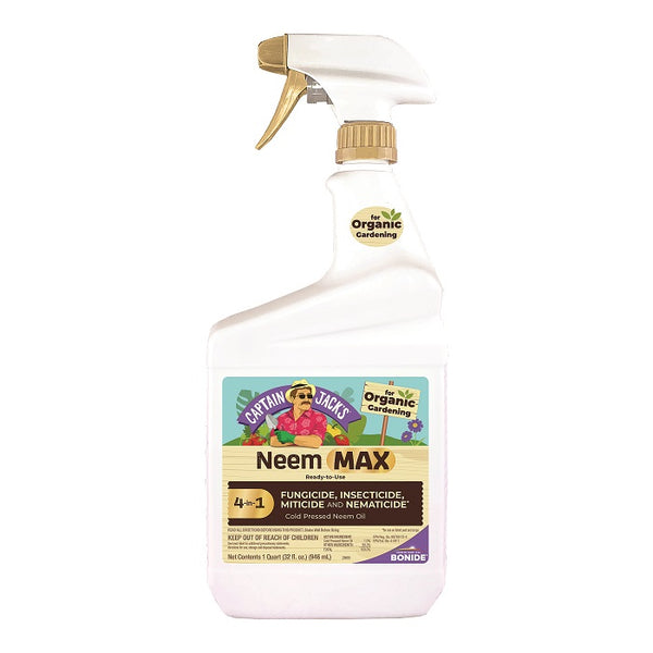 Captain Jack's Neem Max, 32 oz Ready-to-Use Spray Neem Oil