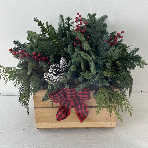 Holiday Crate Planter, Large