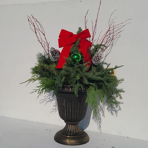 Holiday Urn Planter, 18-inch