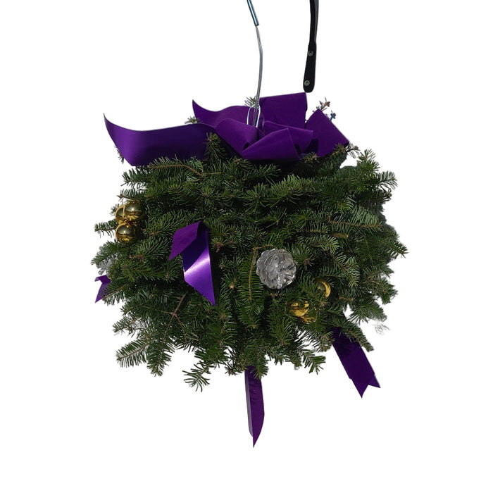 Kissing Ball 14-inch, Decorated