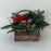 Holiday Square Log Planter