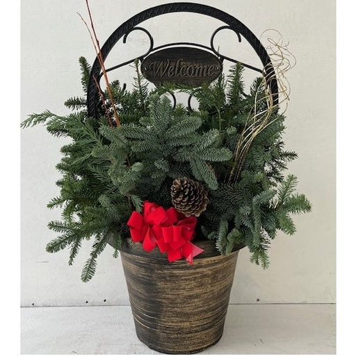 Holiday Welcome Planter, Large