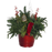 Holiday Red Pot Planter, 9inch