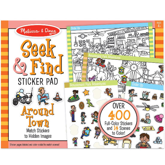 Melissa & Doug Reusable Sticker Pad - Around Town