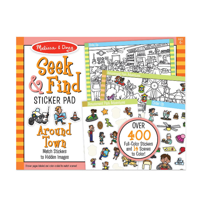 Melissa & Doug Reusable Sticker Pad - Around Town