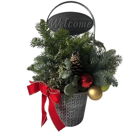 Holiday Welcome Planter, Small