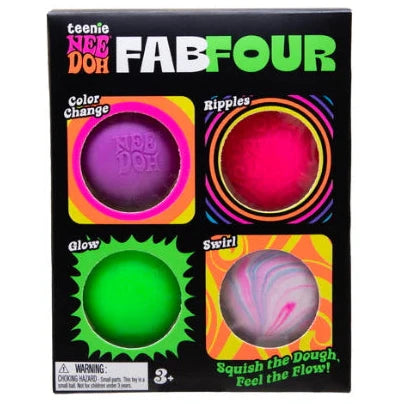 NeeDoh Teenie Fab Four Multi-Pack Assorted
