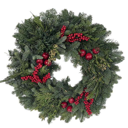 Royal Red Fruit Fir Wreath