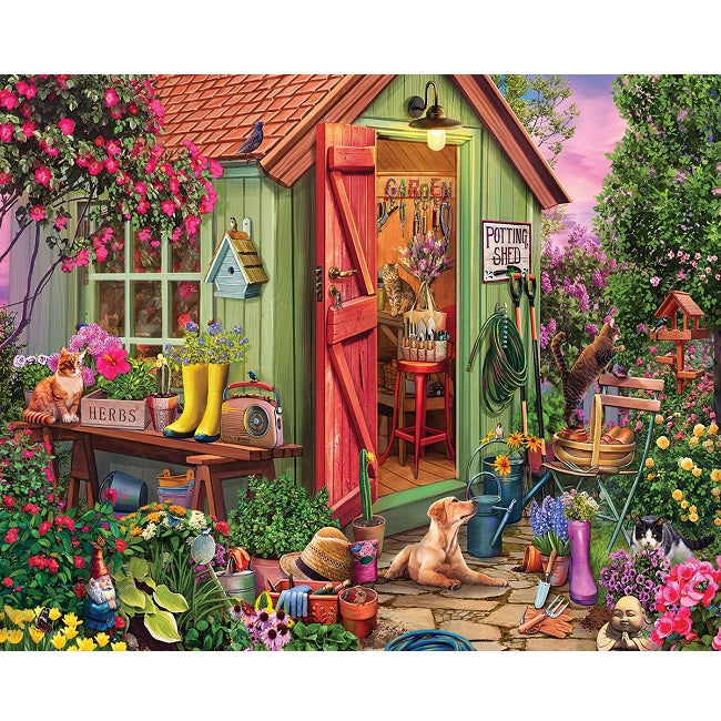 Potting Shed Puzzle 1000 Piece White Mountain Puzzles