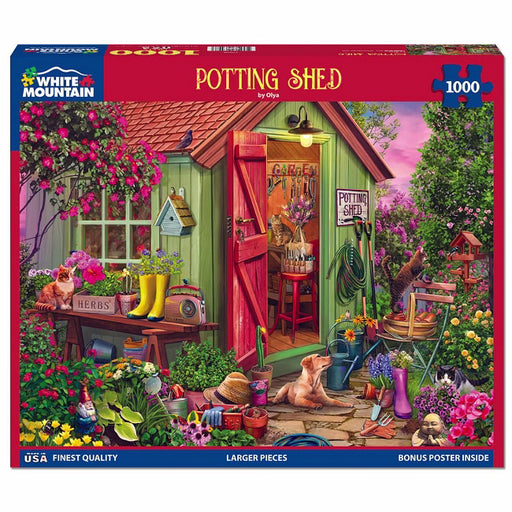 Potting Shed Puzzle 1000 Piece White Mountain Puzzles