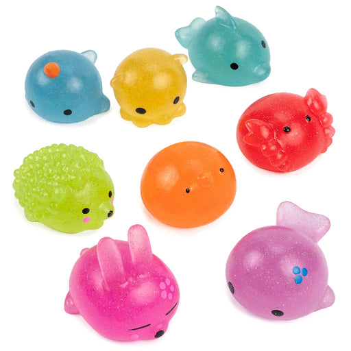 Jumbo Glitter Mochi Sensory Toy, Assorted Animals