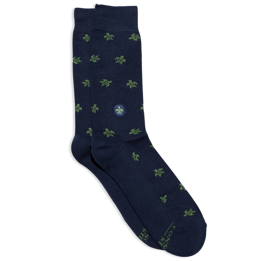 Socks that Protect Turtles (Navy Turtles)