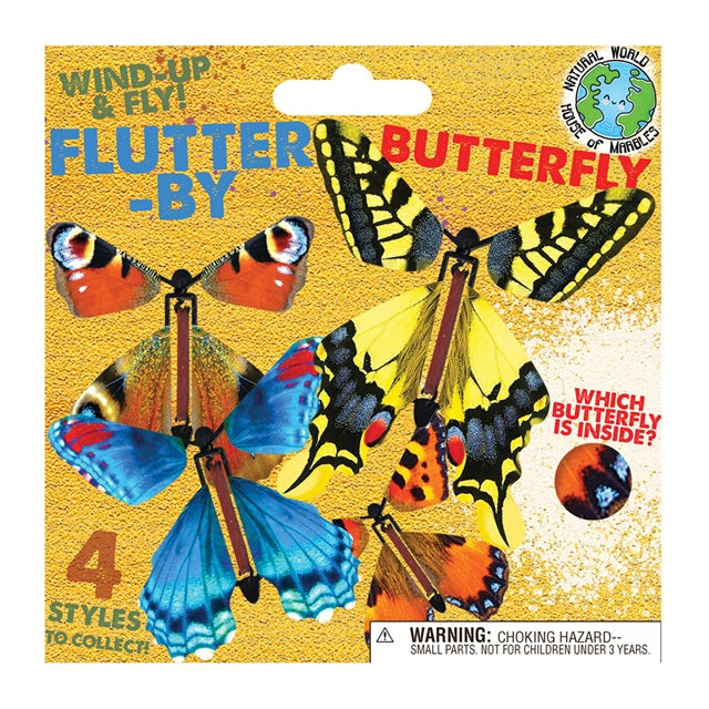 Flutter-by Wind-Up Butterfly, Assorted