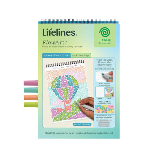 Lifelines FlowArt®: Trace-By-Letter Pack Your Bags