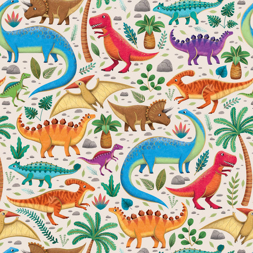 Dinosaurs Gift Wrap Roll 5' x 30"