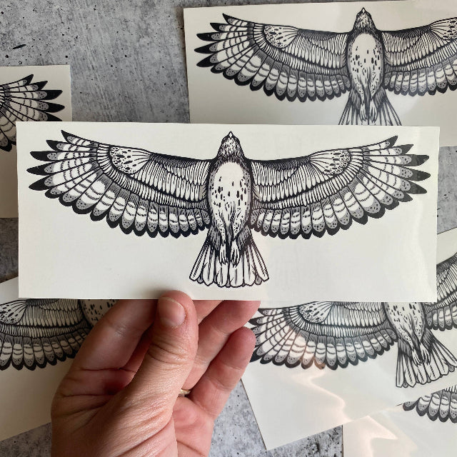 Hawk Temporary Tattoo